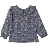 Blouse - Bloemen - 100% Viscose - Claudinekraag - Lange Mouwen