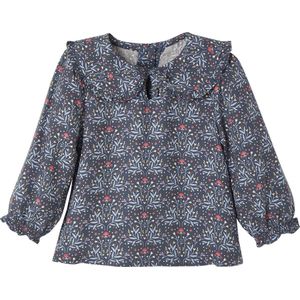 Blouse - Bloemen - 100% Viscose - Claudinekraag - Lange Mouwen