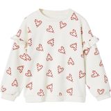 Vertbaudet - Kersttrui - Meisjes - Met Glitterhartjes en Ruches