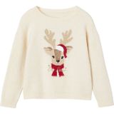 Vertbaudet - Kerstcadeauverpakking - Jacquard Trui - Meisjes - Met 2 Scrunchies