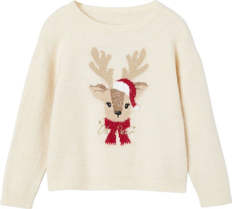 Vertbaudet - Kerstcadeauverpakking - Jacquard Trui - Meisjes - Met 2 Scrunchies