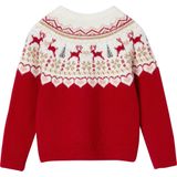 Vertbaudet Jacquard meisjestrui voor de kerst