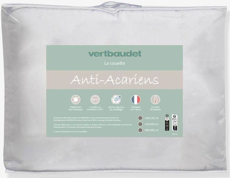 Vertbaudet - GREENCARE® - Dekbed - Wit - Hypoallergeen, 100% Polyester Microvezel