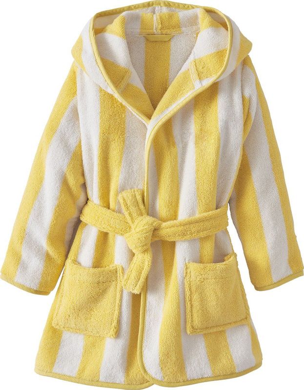 TRANSAT - Gestreepte Badjas - Blauw - 100% Katoen - 420 g/m2, 20% Gerecycled Katoen