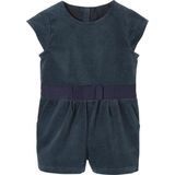 Gladde - Fluwelen Babyjumpsuit - Smaragdgroen