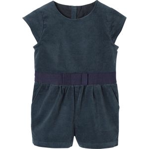 Gladde - Fluwelen Babyjumpsuit - Smaragdgroen