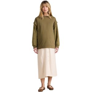 Envie de Fraise - Zwangerschapssweater - Grijs - Fleece/Katoen/Polyester