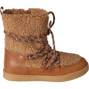 Vertbaudet Hoge gevoerde meisjessneakers van leer en pluche