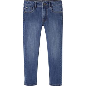 Vertbaudet - Slim Fit - Jeans - Blauw - Onverwoestbaar Denim, Verstelbare Taille