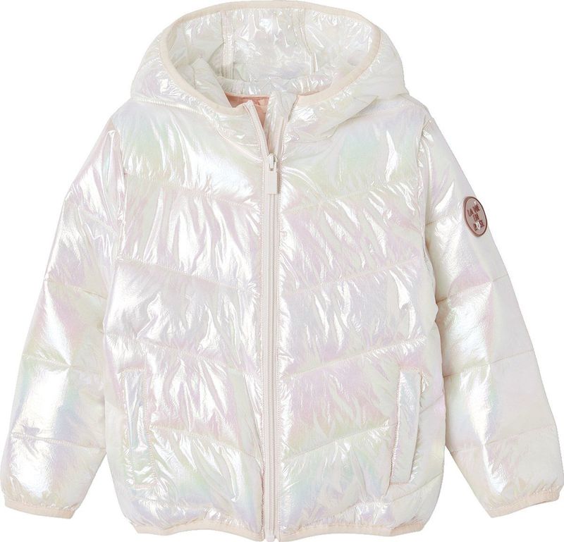 Iriserend - Donsjack - Ecru - Lichtgewicht - Waterafstotend, Gerecycleerde Polyester Vulling