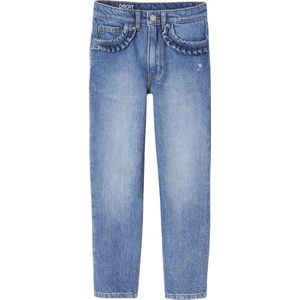 MorphologiK - Rechte Jeans - Donkerblauw - Katoen - Meisjes
