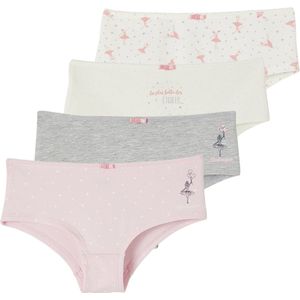 Vertbaudet - Set van 4 Ballerinabroekjes - Biologisch Katoen - Meisjes