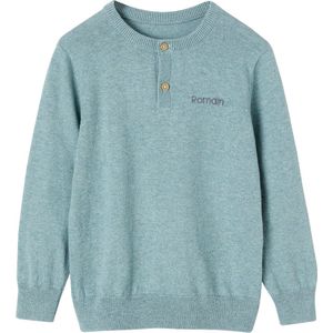 Jongenstrui met Tunesische kraag mintgroen