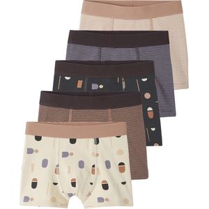 Vertbaudet - Set van 5 - Boxershorts - Grafisch - Biokatoen