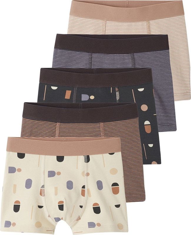 Vertbaudet - Set van 5 - Boxershorts - Grafisch - Biokatoen