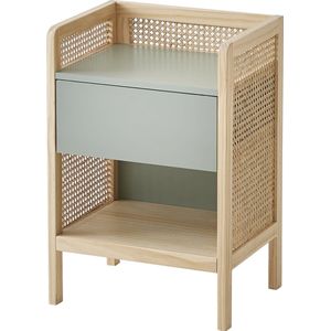 Nachtkastje 42x36 cm rotan rieten