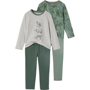 Set van 2 Lange Pyjama's - Multicolor - 100% Katoen
