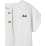 Vertbaudet Babyshirt met Tunesische hals van katoengaas aanpasbaar