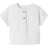 Vertbaudet Babyshirt met Tunesische hals van katoengaas aanpasbaar