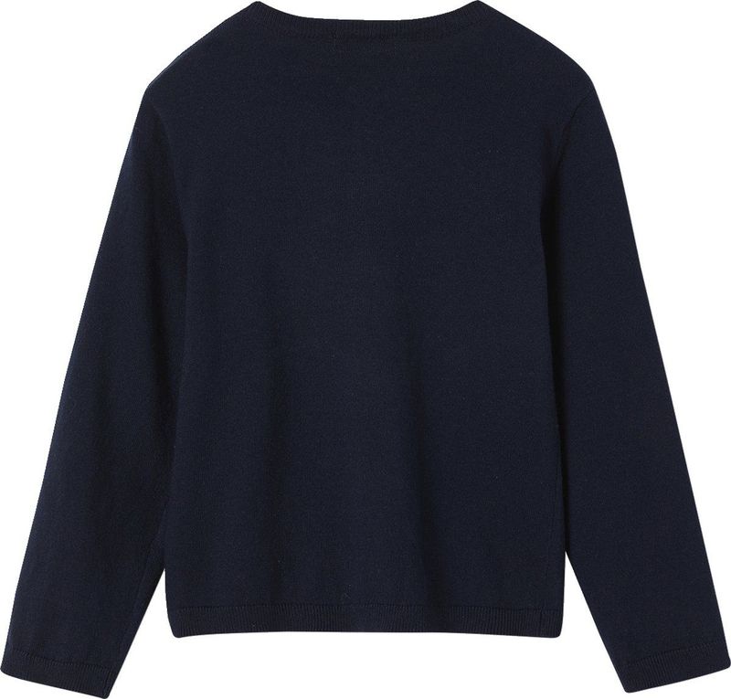 Vertbaudet Meisjesvest Basics van fijn breisel