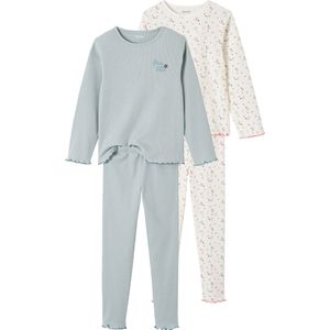 Pyjama's - Set van 2 - Bloemetjes - 100% Katoen