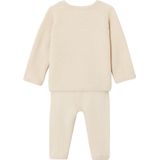 Gebreide Set - Beige - Trui en Legging - Voor Pasgeboren Baby's
