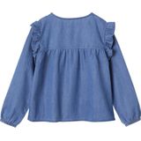 Denim Overhemd - Lichtgewicht - Ronde Hals - Lange Mouwen - 100% Katoen