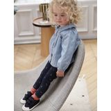 Vertbaudet - Babyblouse - Lichte Denim - Kraag met Ruches - Lange Mouwen