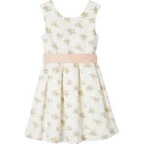 Jerseyjurken - Bloemenprint - Satijn Katoen - Mouwloos - Geschulpte Afwerking