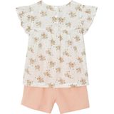 Vertbaudet - Feestelijk Setje - Blouse en Short - Multicolor - Katoen