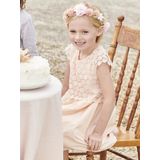 Vertbaudet - Formele Jurk - Meisjes - Macrame - Korte Mouwen met Ruches