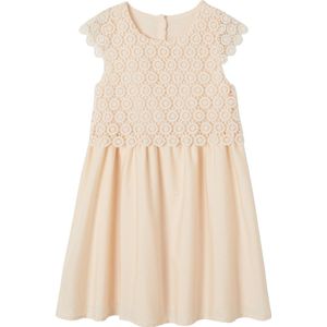 Vertbaudet - Formele Jurk - Meisjes - Macrame - Korte Mouwen met Ruches