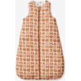 Omkeerbare mouwloze slaapzak met opening in het midden ETHNIC beige, bedrukt