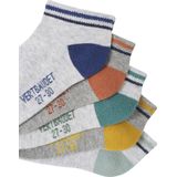 Enkelsokken - Tweekleurig - Zacht Tricot - Set van 5 Paar