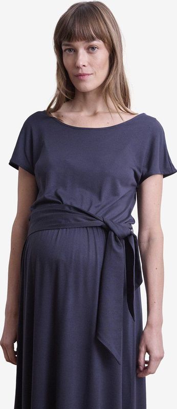 Jurken - Lange Zwangerschapsjurk - Wijd Breisel - Zacht - Licht