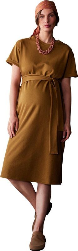 Envie de fraise - Lange Fleece Zwangerschapsjurk - Trendy Kleur - Borstvoeding