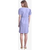 Vertbaudet - Korte Jurk - Gevlamd Katoen - Effen - Knoopsluiting voor Borstvoeding