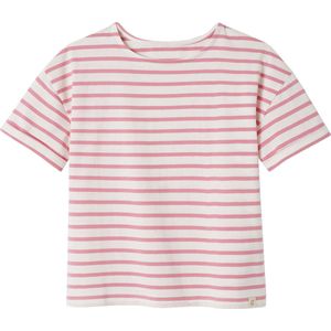 Vertbaudet - Gestreept - T-shirt - Multicolor - 80% Katoen, 20% Gerecycled Katoen