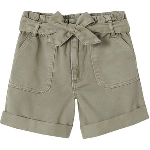 Meisjes Bermuda - Katoen - Papierzakstijl - Casual - Elastische Taille