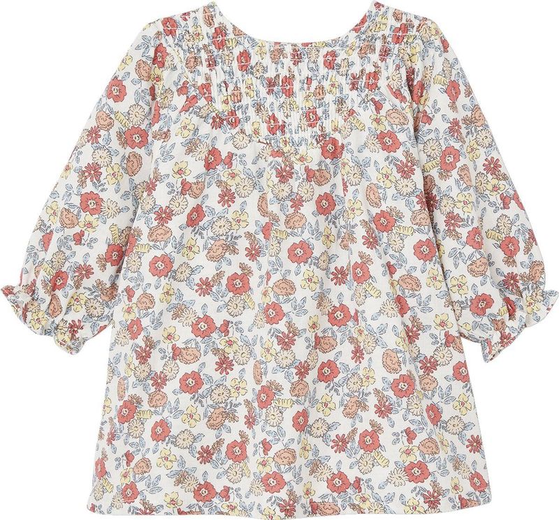 Babyjurk - Lenteprint - Katoengaas - Knoopsluiting