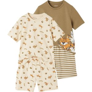 Set van 2 Pyjashorts - Kaki - Voor Jongens