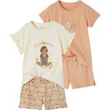 Set van 2 Pyjashorts - Ecru - Ribtricot - Voor Meisjes