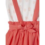 Set - Gestreept Meisjesshirt en Jurk - Marine - Katoen - Katoengaas