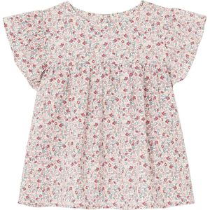 Vertbaudet - Set Blouse met Bloemen en Short - Meisjes