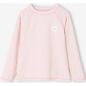 UV-bestendig zwemshirt voor meisjes roze, bedrukt