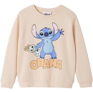 Vertbaudet - Meisjessweatshirt - Disney® Lilo en Stitch - Fleece - 100% Katoen