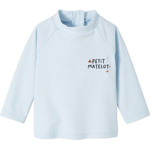 Zwemshirt met UV-bescherming klein matroos voor jongens hemelsblauw