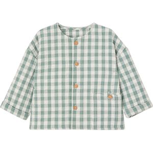 Vertbaudet - Seersucker - Geboortevestje - Ruitjes - 100% Katoen, 100% Gerecycled Polyester Vulling