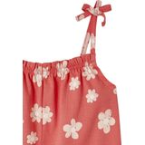 Combishort met ruches voor meisjes rood