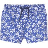 Zwemshort - Babyjongens - Blauw - Bedrukt met Bloemen - 100% Polyester